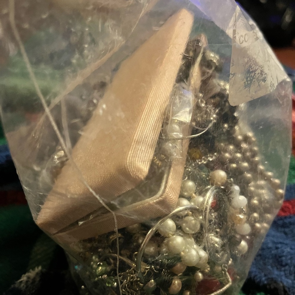5LB mystery jewelry bag silver tone